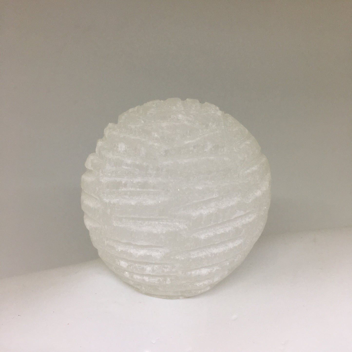 Relaxing Selenite Bubble LED Lamp
