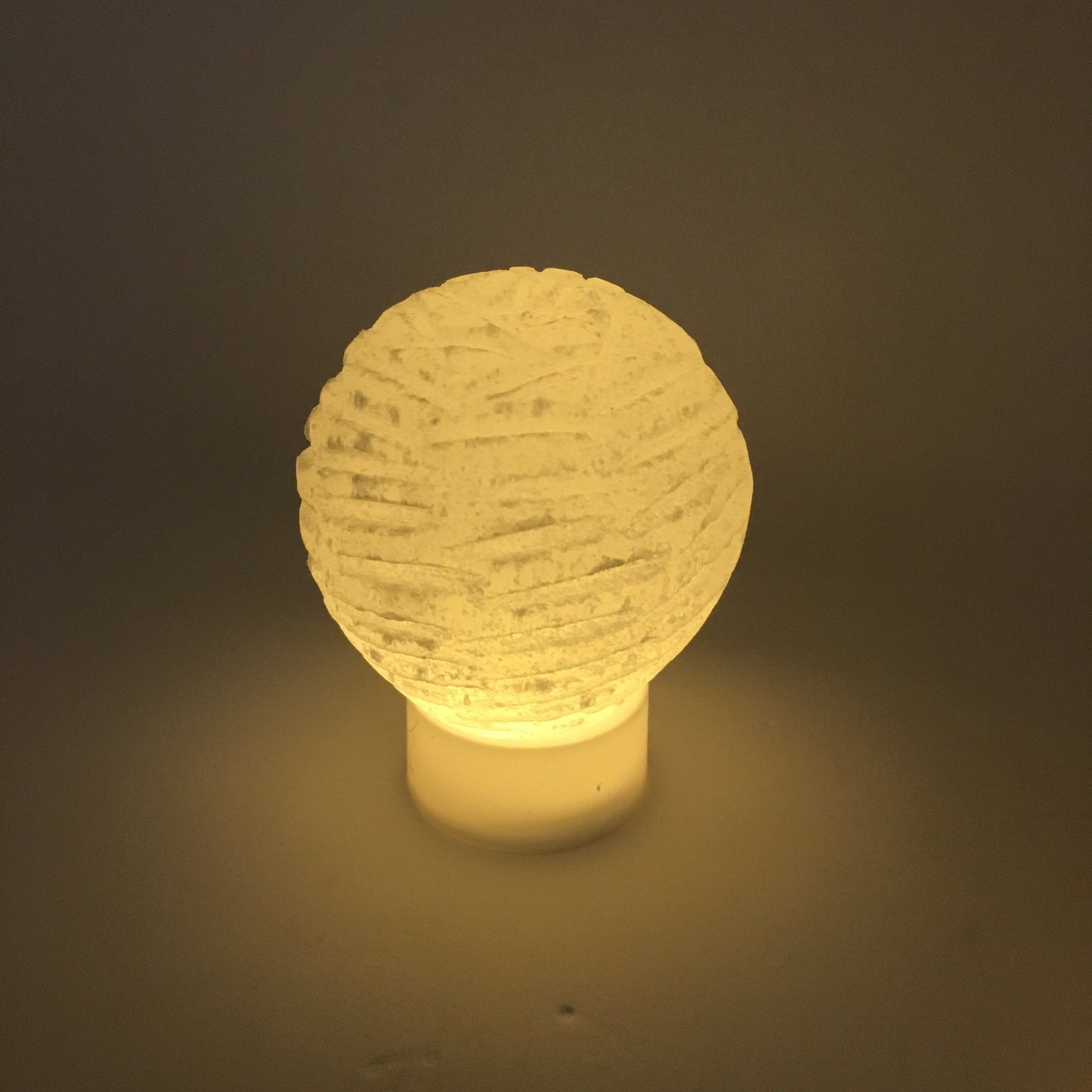 Relaxing Selenite Bubble LED Lamp