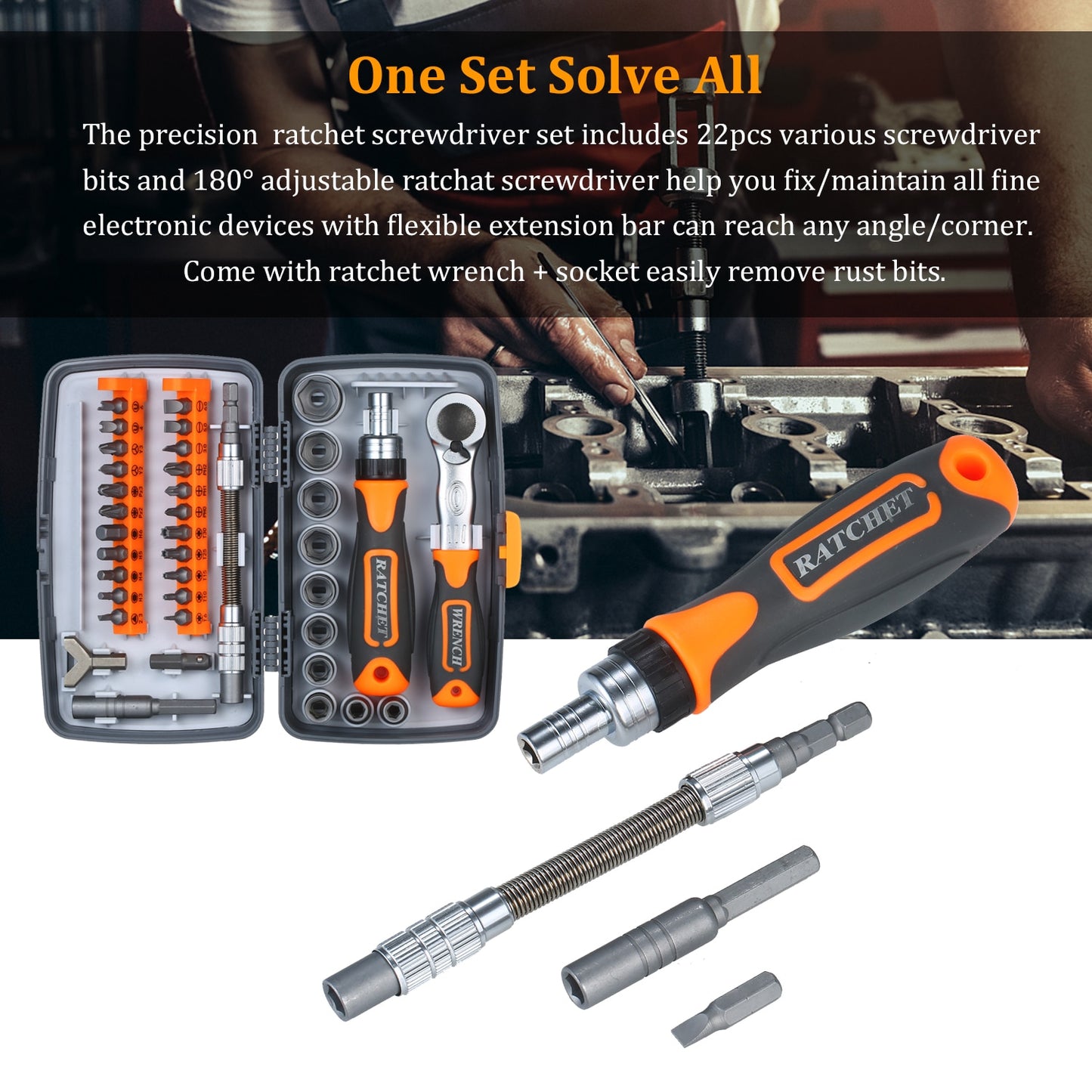 38PCS Combination Toolbox