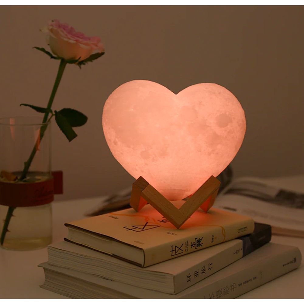 UniDecor Heart Shape Moon Lamp