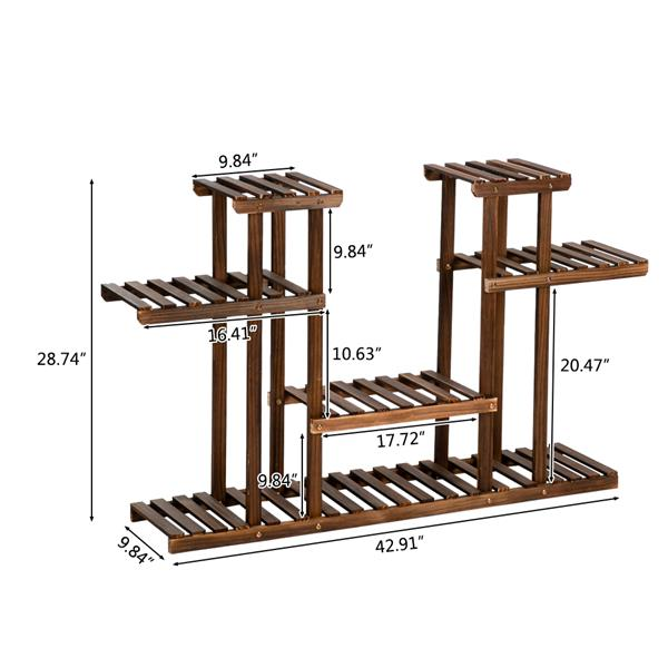 UniDecor Multi-Function Wood Plant Stand