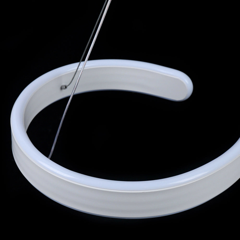 LED Swirl Shaped Light Fixture