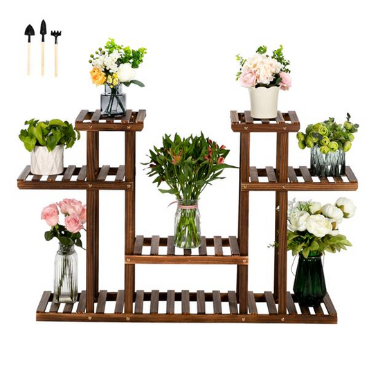 UniDecor Multi-Function Wood Plant Stand