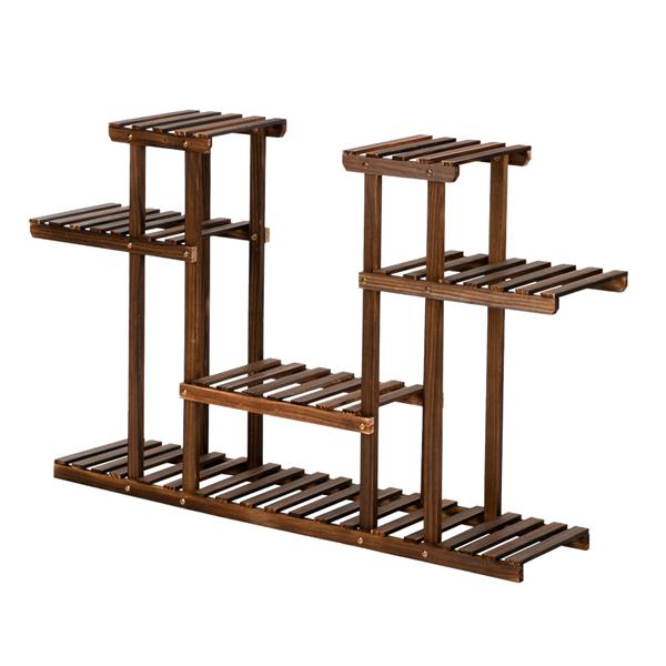 UniDecor Multi-Function Wood Plant Stand