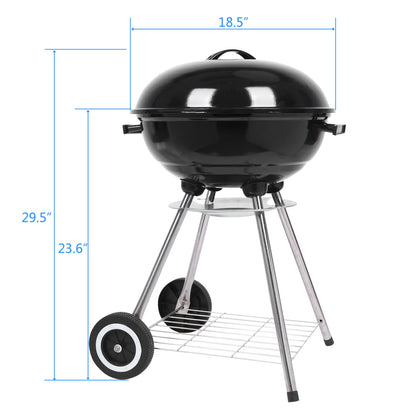 GrillMaster 18" Charcoal Apple BBQ Grill