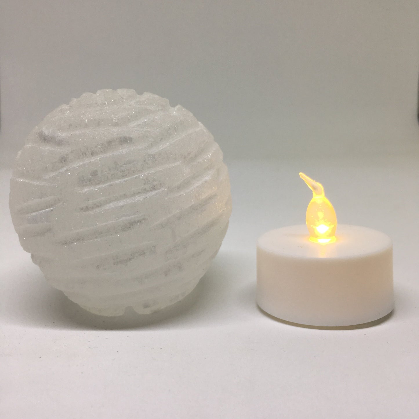 Relaxing Selenite Bubble LED Lamp