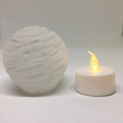 Relaxing Selenite Bubble LED Lamp