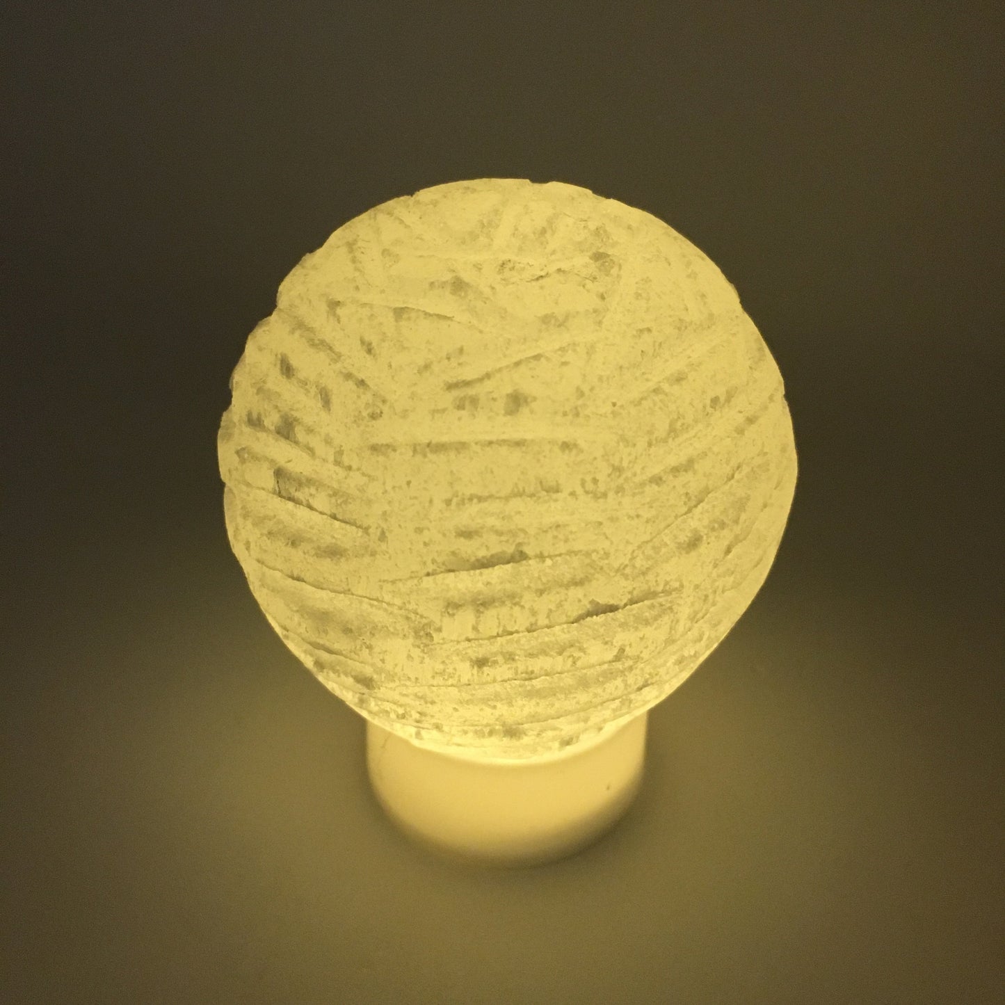 Relaxing Selenite Bubble LED Lamp