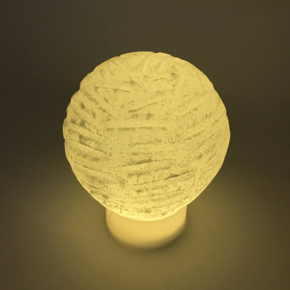Relaxing Selenite Bubble LED Lamp